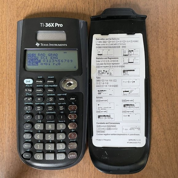 Texas Instruments TI-36X Pro Gray and Back Scientific Calculator w/ Cover Tested - Picture 3 of 4